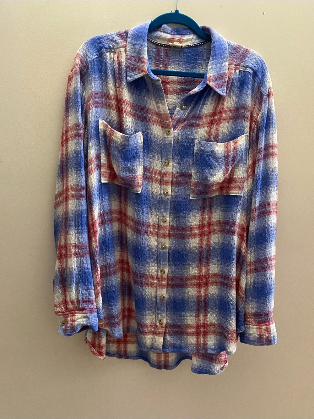 Pilcro Hadley relaxed plaid buttondown shirt - Picture 3 of 10